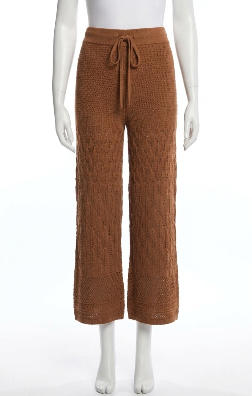 NEW Z SUPPLY adia crochet pant in teakwood